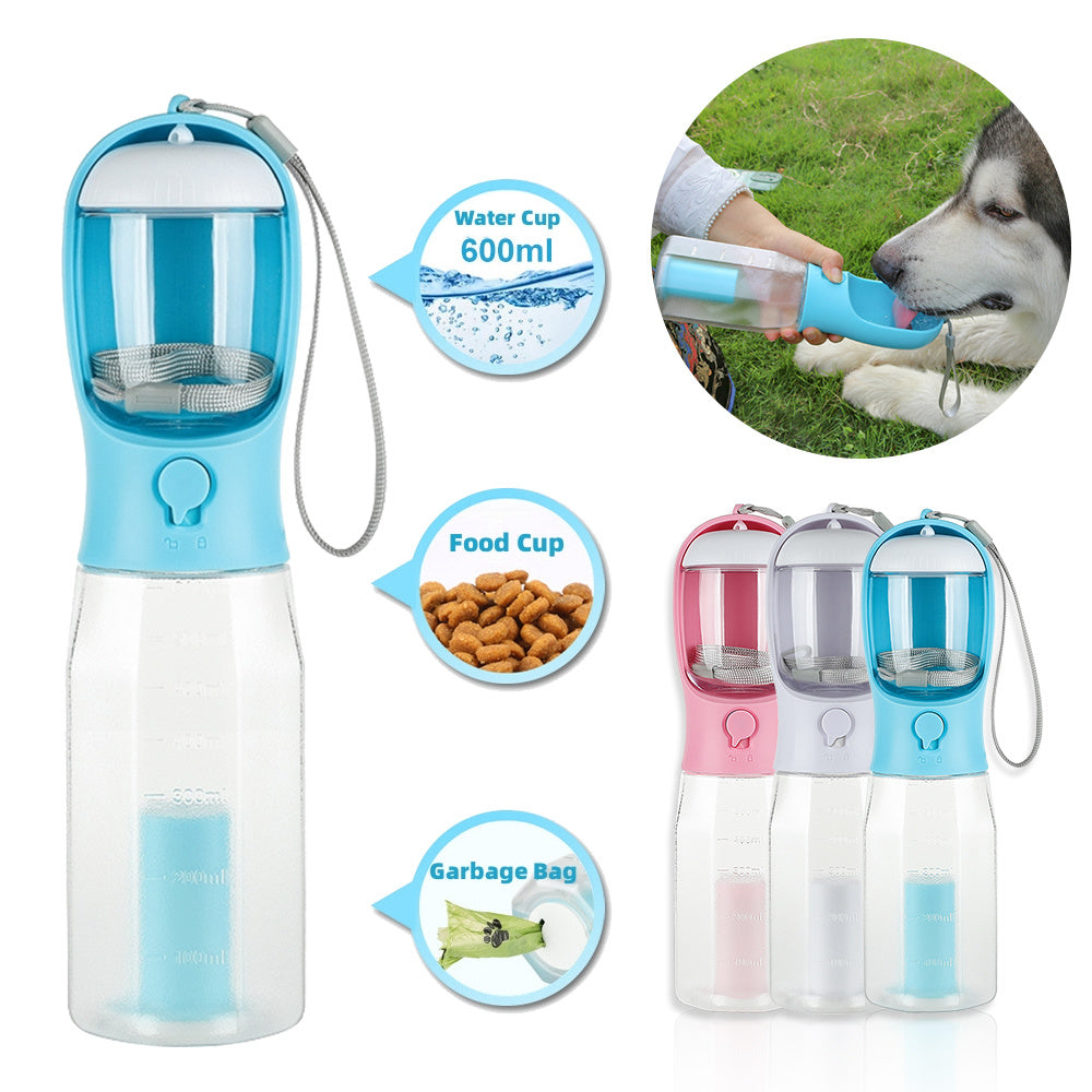 Portable 3 in 1 Pet Water bottle