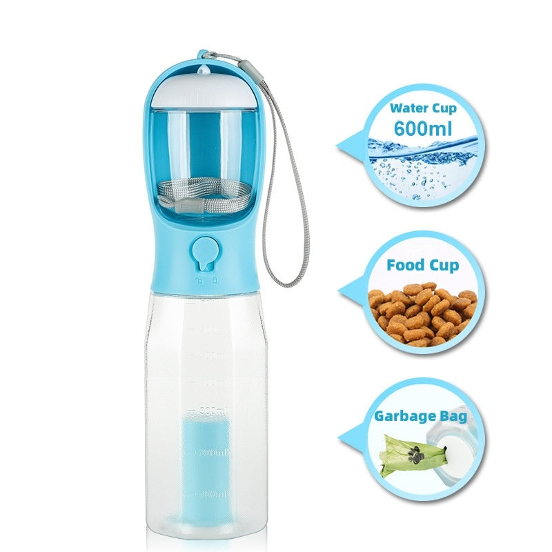 Portable 3 in 1 Pet Water bottle